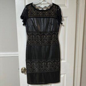 Leather and Lace Irish Cocktail Dress Size 10 US- Worn Once